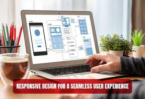  IT Empire Software House Pakistan providing responsive web development
services from Pakistan to across the globe, with a laptop showing a responsive design for a
seamless user experience. 